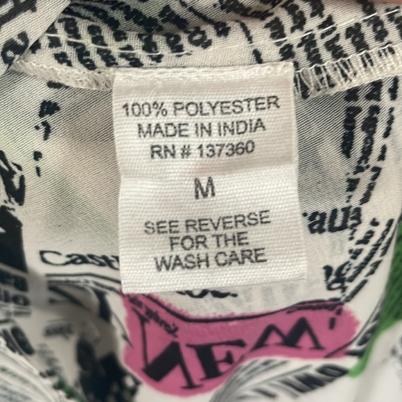 Live 4 Truth sheer news print tunic blouse or dress - Picture 8 of 8